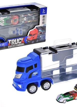 Автовоз инерционный с машинками 8864 в коробке yg toys