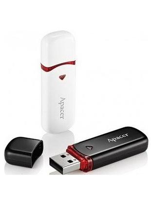 Флешка-накопичувач usb flash 64gb apacer білий
