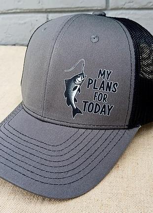 Бейсболка для рыбалки "my plans for today"