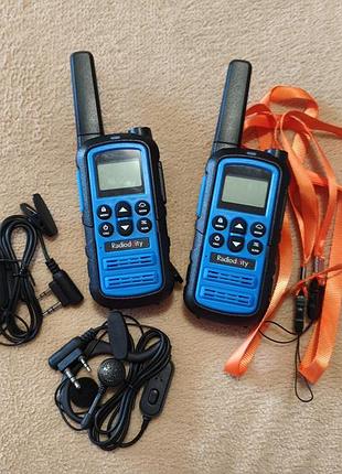 Комплект безліцензійних рацій radioddity pr-t6 з гарнітурами. рації.