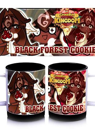 Кружка сookie run kingdom, кружка з принтом black forest cookie, чашка на подарунок, друк на чашках 330 мл