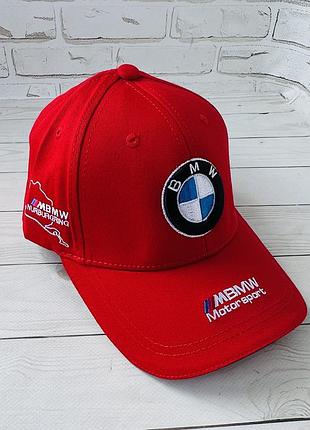 Червона бавовняна бейсболка bmw (люкс)