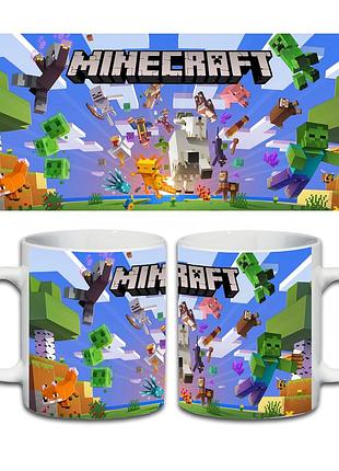 Кружка minecraft, кружка minecraft с принтом, чашка на подарок, печать на чашках 330 мл