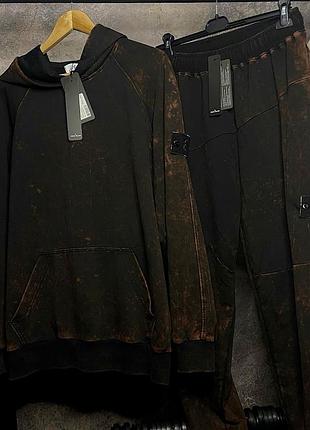 Костюм stone island off-dye ovd treatment cotton + poliammidica regular tracksuit