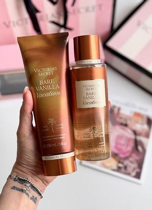Спрей та лосьйон для тіла bare vanilla vacation victoria’s secret