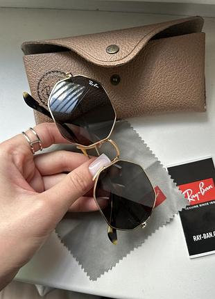 Сонцезахисні окуляри ray ban унісекс розмір 53 металева оправа