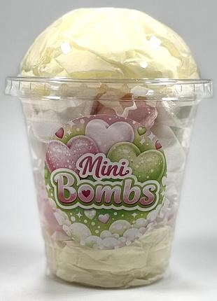 Набір міні бомбочок для ванни “mini bombs hearts” 160 г