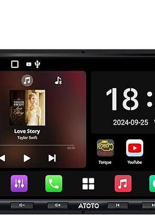 Мультимедійний центр atoto a5l: 2/32 гб, вбудований ші, підтримка mirrorlink, (black)