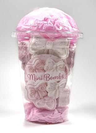 Набір міні бомбочок для ванни “mini bombs бантики” 200 г