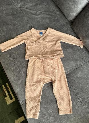 Костюмчик дитячий для дівчинки old navy рожевого кольору , розмір на 3-6 міс, 100% бавовна
