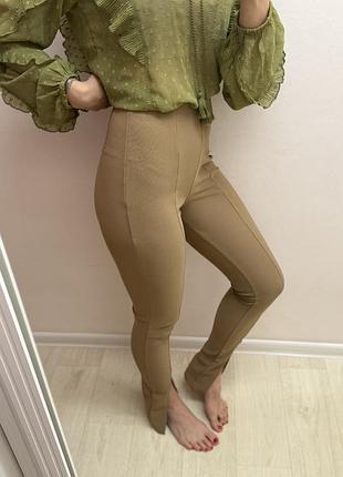Легінси бежеві zara