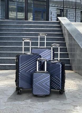 Ударопрочный wings большой чемодан поликарбонат дорожный l на колесах польша 110 литров