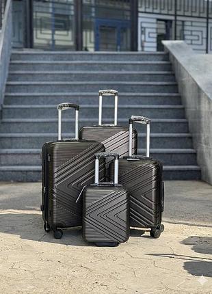 Ударопрочный wings большой чемодан поликарбонат дорожный l на колесах польша 110 литров