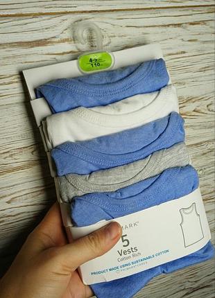 Primark набір 5 шт. майка дитяча 104/110 см