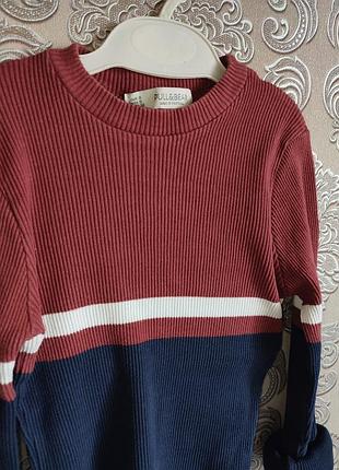 Стильний светр в рубчик pull&amp;bear 2