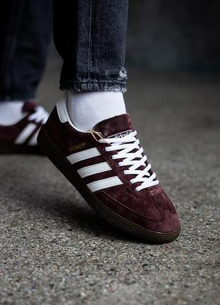 Кроссовки мужские adidas handball spezial brown/white
