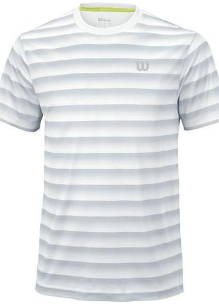 [s] мужская футболка для тенниса  wilson spring ombre crew