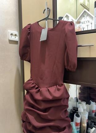 Сукня нова бордова