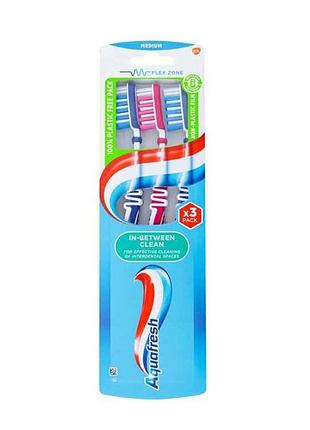 Зубная щетка in between clean 21 средняя тм aquafresh