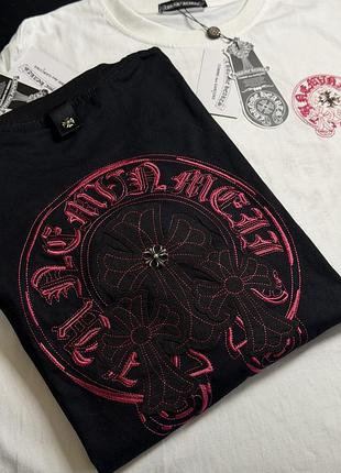 Футболка унісекс chrome hearts чорна