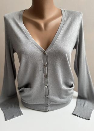 Шовковий кардиган benetton xs-s