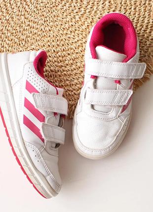 Фирменные практичные кроссовки на липучке adidas 29 р