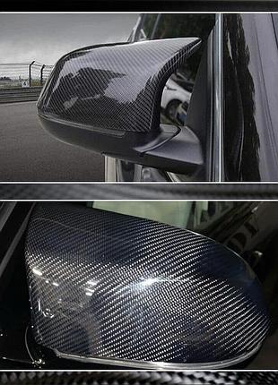Накладки на зеркала m-look (карбон) для bmw x4 f26 2014-2018 гг