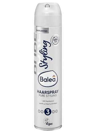 Лак для волос balea pure styling для чистого стайлинга, 300 мл