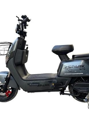 Велосипед з електромотором spark bite 60v/1000w/20ah 14" сірий