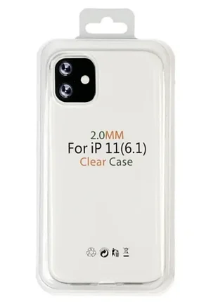 Чохол tpu clear case silicone iphone 11 (clear) м00282