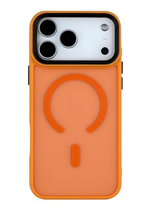 Чохол tpu pc матове покриття shadowmat magsafe для apple iphone17 pro max orange