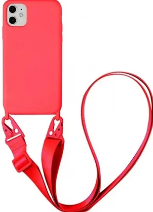 Чохол silicone case grossbody iphone 11 (red) м00284