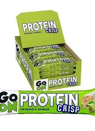 Блок батончиков go on crisp bar with фисташка-печенье – 24 шт – 45 грамм (9877904)