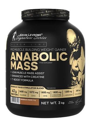 Гейнер kevin levrone black line anabolic mass, 3 кг печенье и крем (94477112)