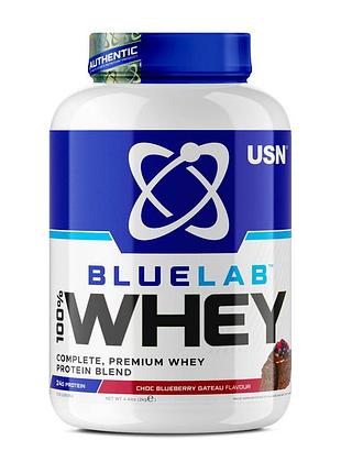 Сироватковий протеїн usn blue lab 100% whey premium protein 2 кг шоколад-ягоди (4377044)