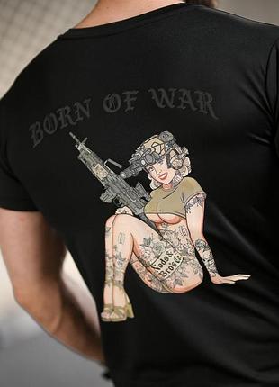 Тактична футболка born of war woman black вт4712