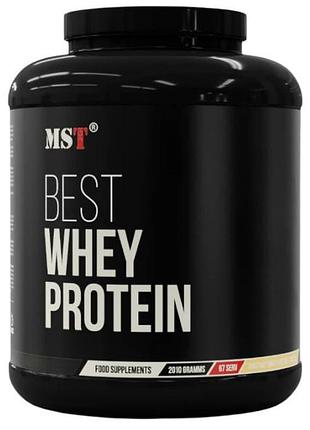 Сироватковий протеїн mst best whey protein + enzyme 2,01 kg без смаку (9888609)