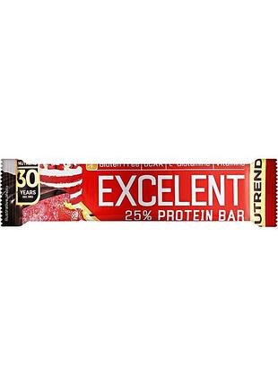 Спортивный батончик nutrend excelent protein bar, 85 грамм - клубный торт (720743)