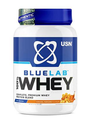 Сироватковий протеїн usn blue lab 100% whey premium protein 908 грамів карамель-попкорн (43773661)