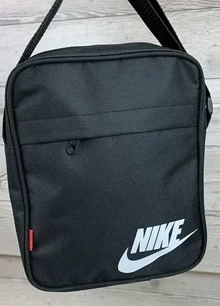 Сумка чорна nike барсетка чоловіча найк сумка через плече сумка спорт