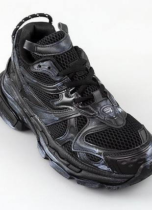 Кроссовки женские экокожа сетка 595309 черные