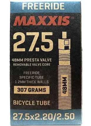 Камера maxxis freeride 27.5x2.20/2.50" presta 48мм removable valve core 1.2мм