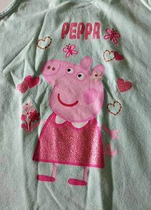 Майка для девочки pepa pig 128р. 2