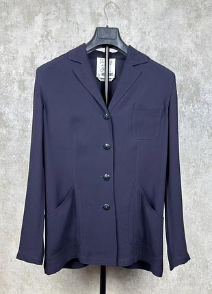 Винтажный пиджак moschino cheap and chic blazer black us 10
