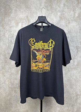 Мужская футболка ensiferum с большим логотипом black size 3xl