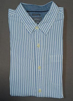 Воротник 45 см fat face size l classic fit рубашка в полоску united kingdom 
100% cotton пуговицы брендированные