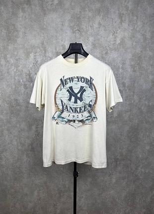 Вінтажна футболка starter 1992 new york yankees medium single stitch