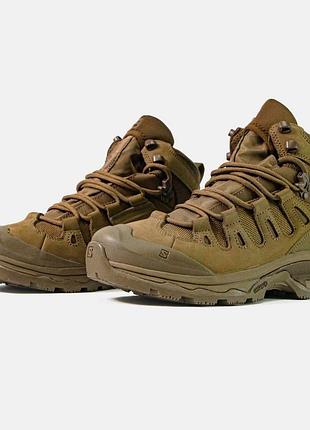 Чоловічі черевики salomon quest 4d gore-tex forces 2 en high coyote brown 4
