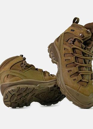 Чоловічі черевики salomon quest 4d gore-tex forces 2 en high coyote brown 5