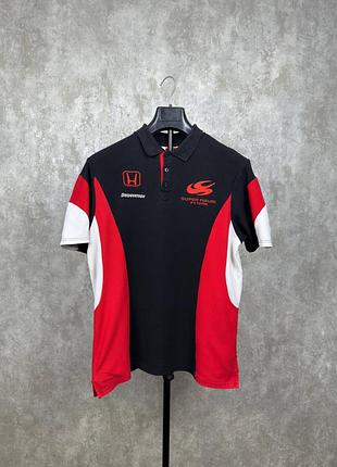 Мужская футболка поло super aguri honda formula 1 размер m